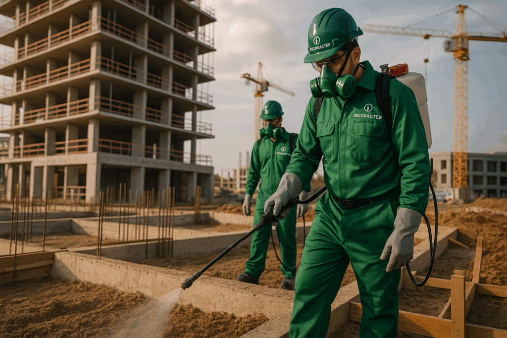 Fumigación preventiva antes de iniciar la construcción
