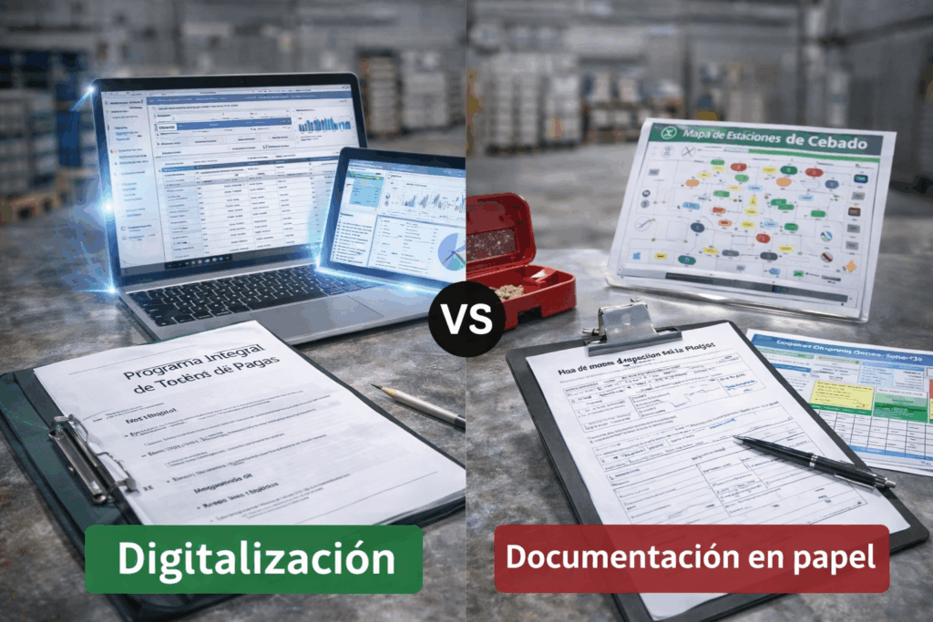 Digitalización vs documentación en papel
