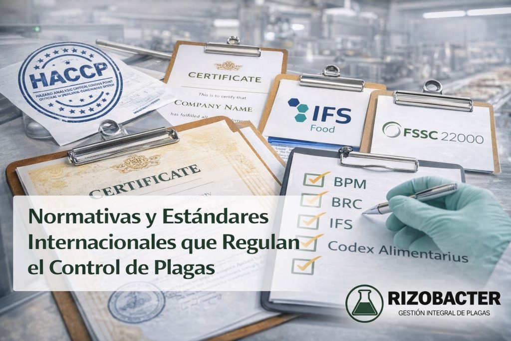 📋 Normativas y estándares internacionales que regulan el control de plagas