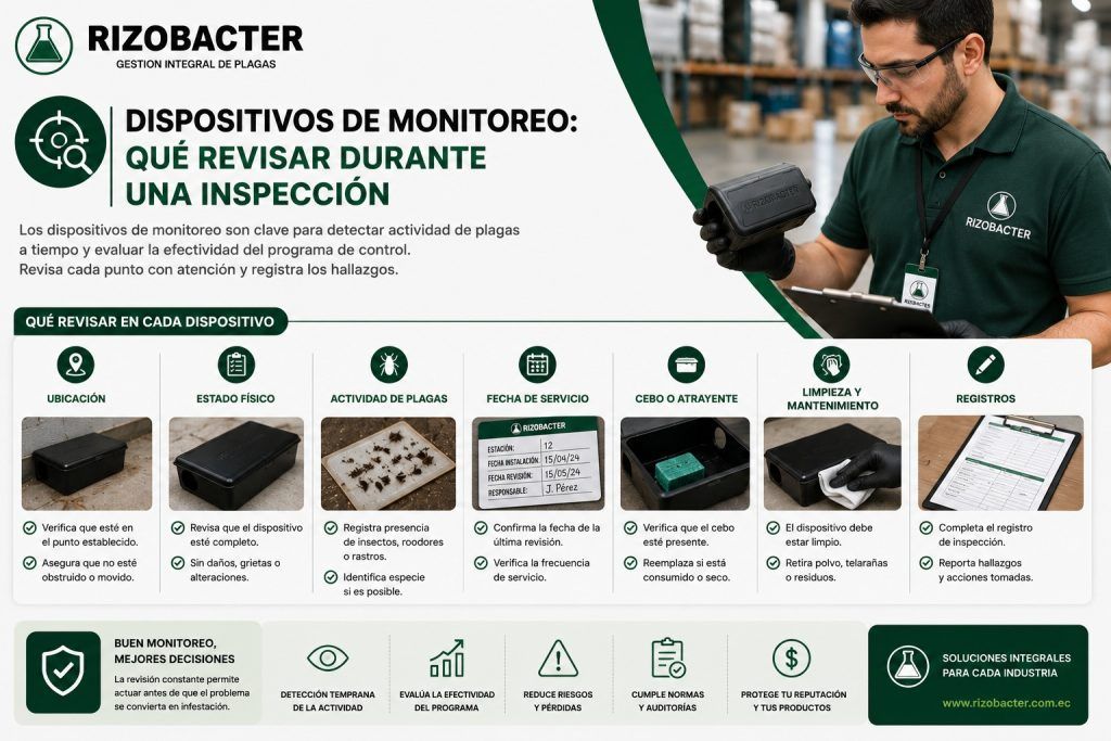 Dispositivos de monitoreo qué revisar durante una inspección