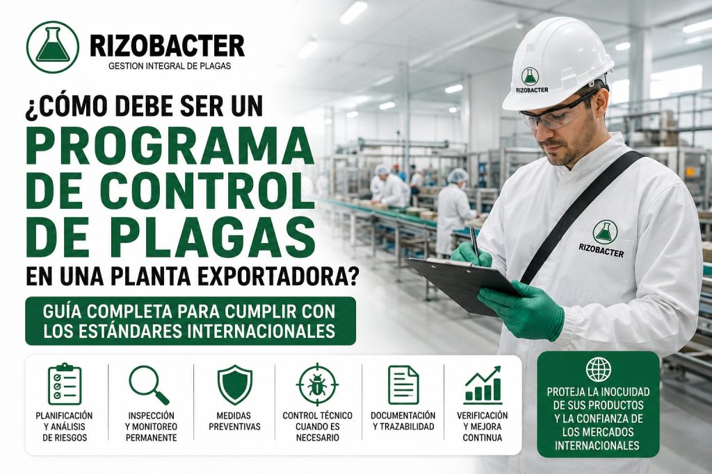 Cómo Debe Ser un Programa de Control de Plagas en una Planta Exportadora